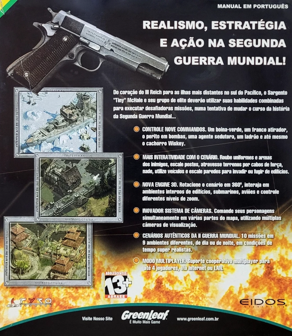 Capa do jogo Commandos 2: Men of Courage