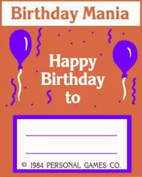 Birthday Mania cover