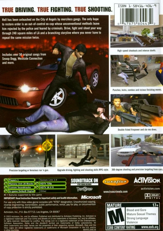 Capa do jogo True Crime: Streets of LA