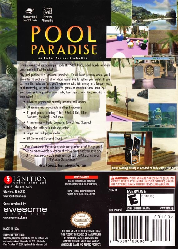 Archer Maclean Presents Pool Paradise cover