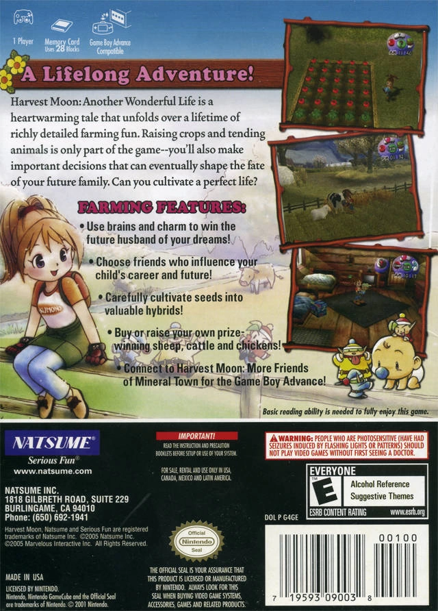 Harvest Moon: Another Wonderful Life cover