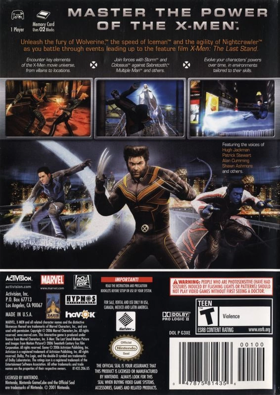 X-Men: The Official Game cover