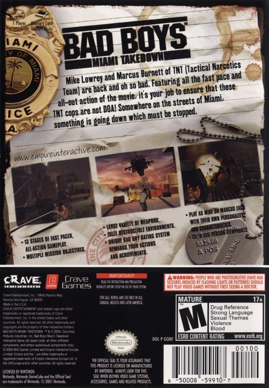 Bad Boys: Miami Takedown cover