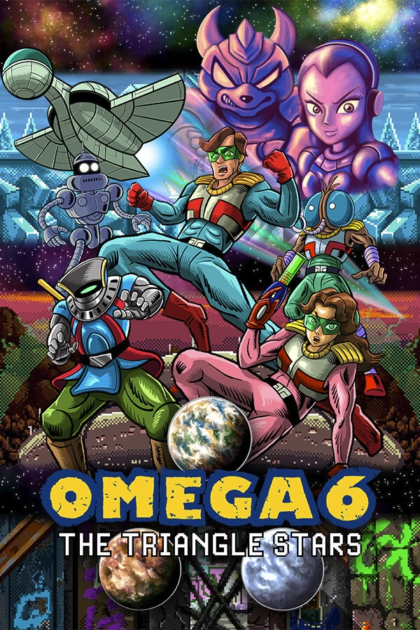 Capa do jogo OMEGA 6 The Triangle Stars