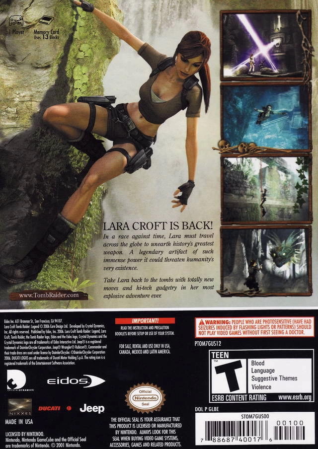 Tomb Raider: Legend cover