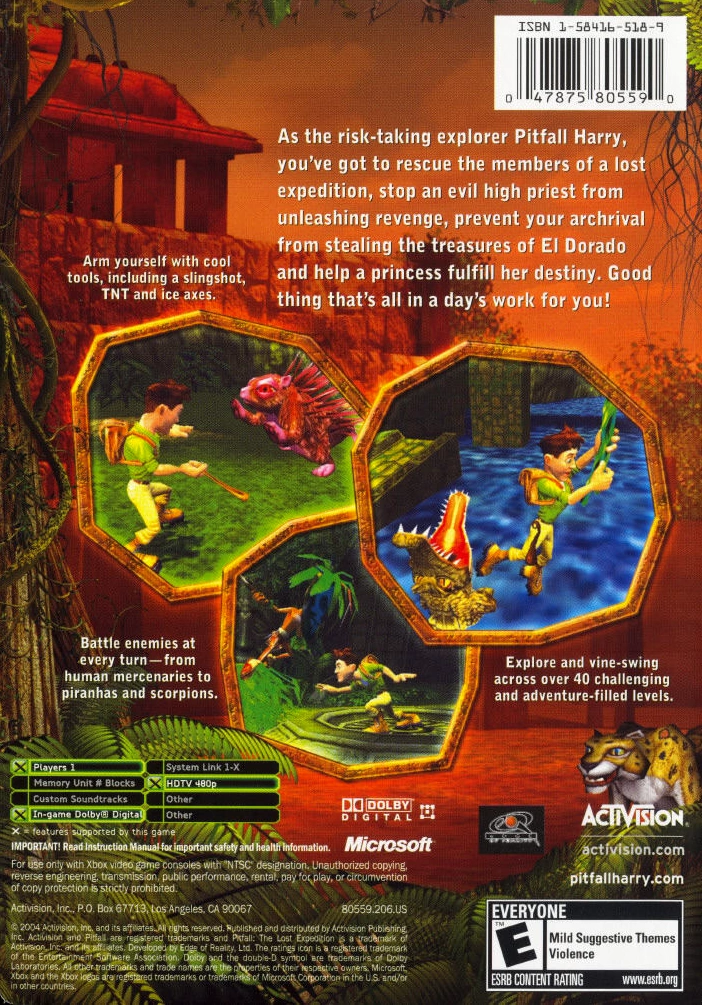 Pitfall: The Lost Expedition cover