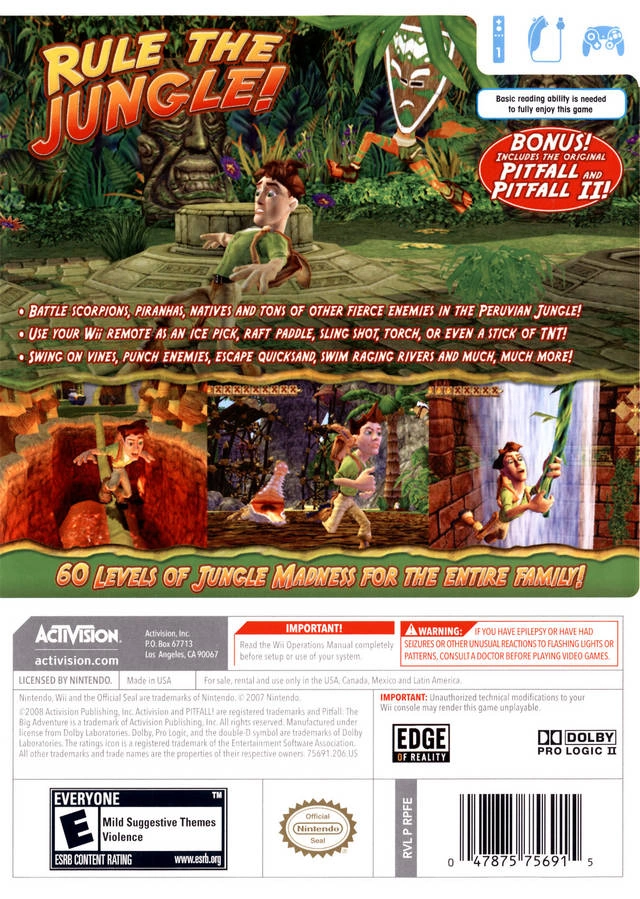 Capa do jogo Pitfall: The Big Adventure
