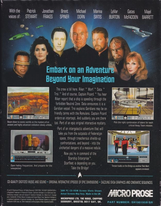 Star Trek: The Next Generation - "A Final Unity" cover