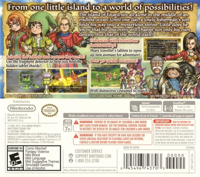 Capa do jogo Dragon Quest VII: Fragments of the Forgotten Past