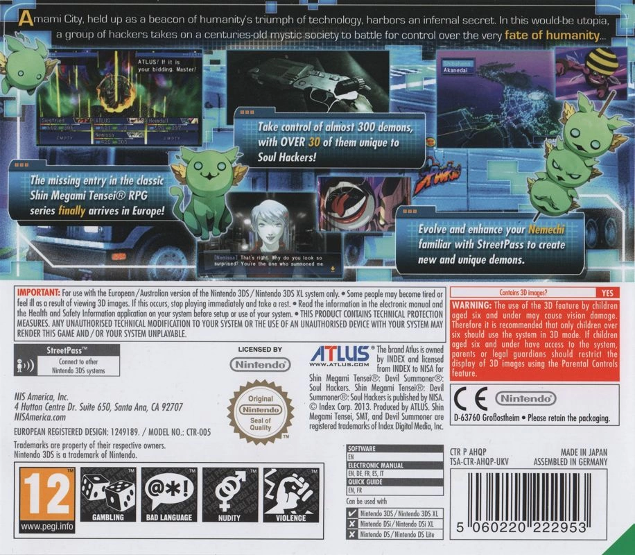 Capa do jogo Devil Summoner: Soul Hackers