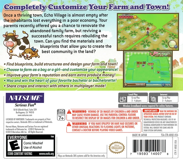 Harvest Moon 3D: A New Beginning cover
