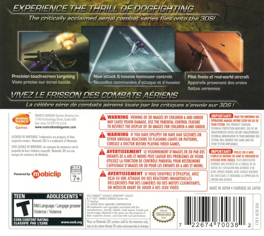 Ace Combat: Assault Horizon - Legacy cover