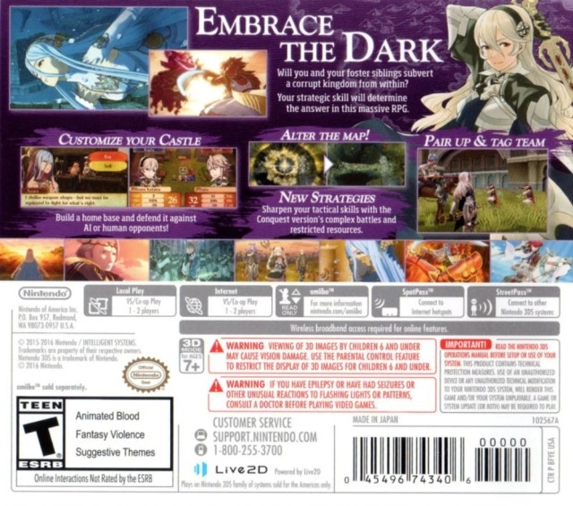Capa do jogo Fire Emblem Fates: Conquest