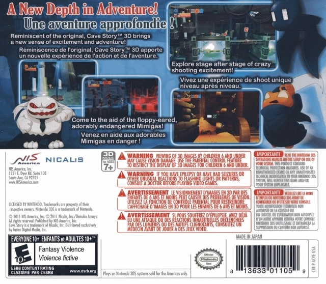 Capa do jogo Cave Story 3D