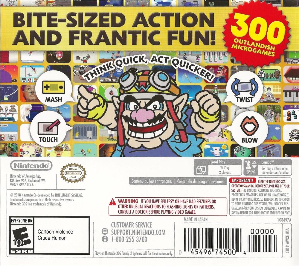 WarioWare: Gold cover