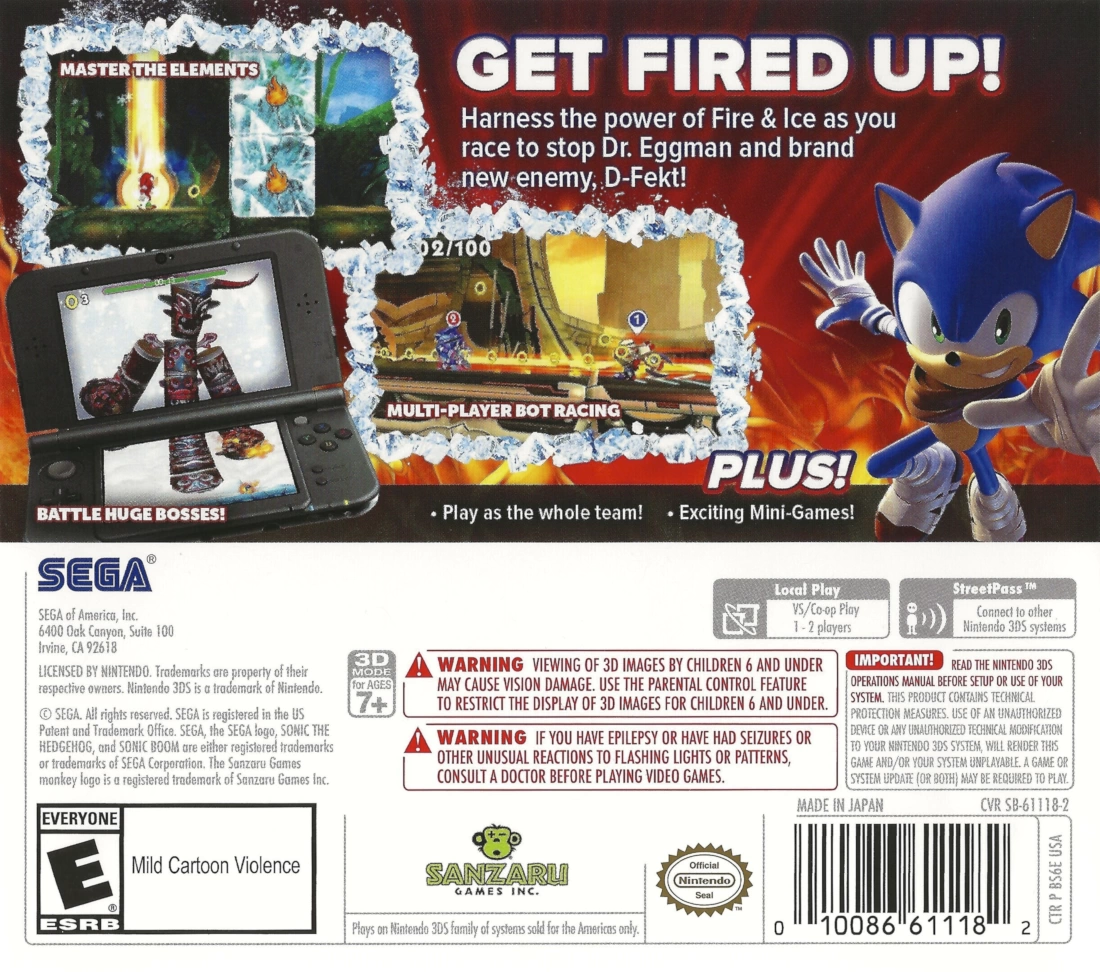 Sonic Boom: Fire & Ice cover