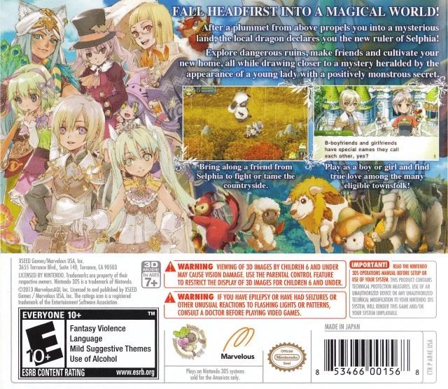 Capa do jogo Rune Factory 4
