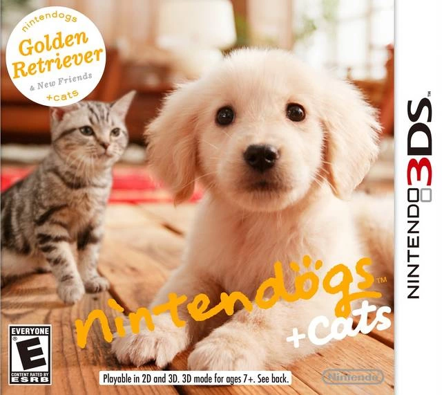 Capa do jogo Nintendogs + Cats: Golden Retriever & New Friends