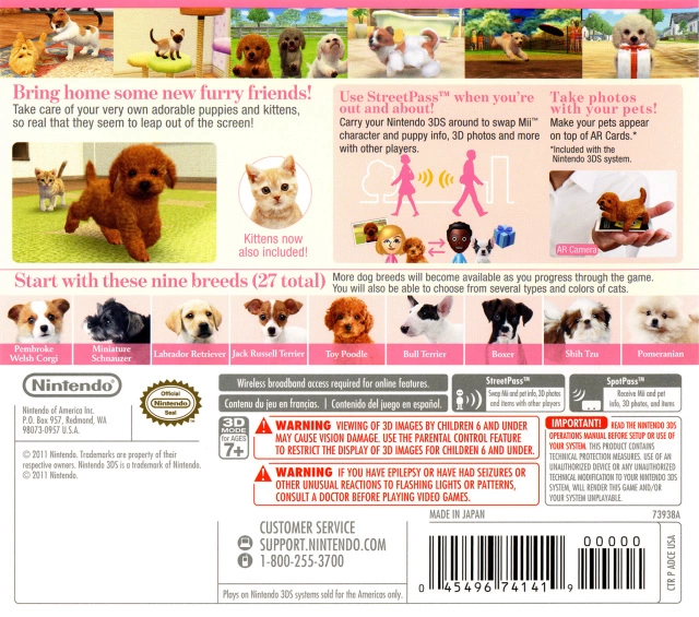 Capa do jogo Nintendogs + Cats: Toy Poodle & New Friends