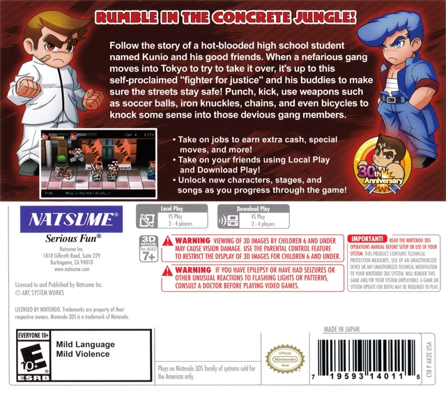 River City: Tokyo Rumble cover