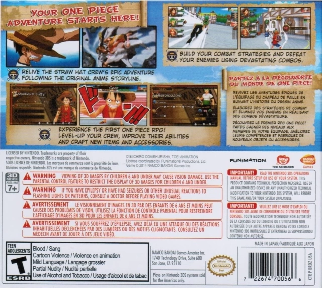 Capa do jogo One Piece: Romance Dawn