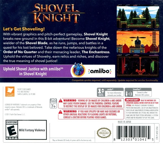 Capa do jogo Shovel Knight