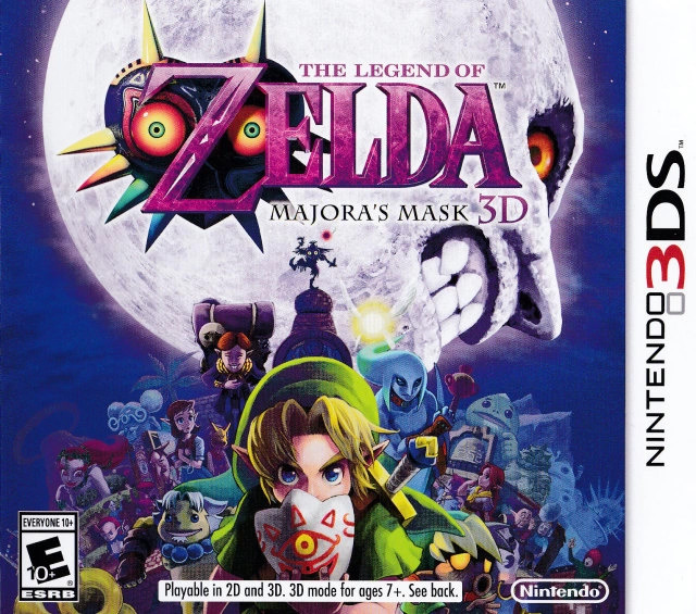 Capa do jogo The Legend of Zelda: Majoras Mask 3D