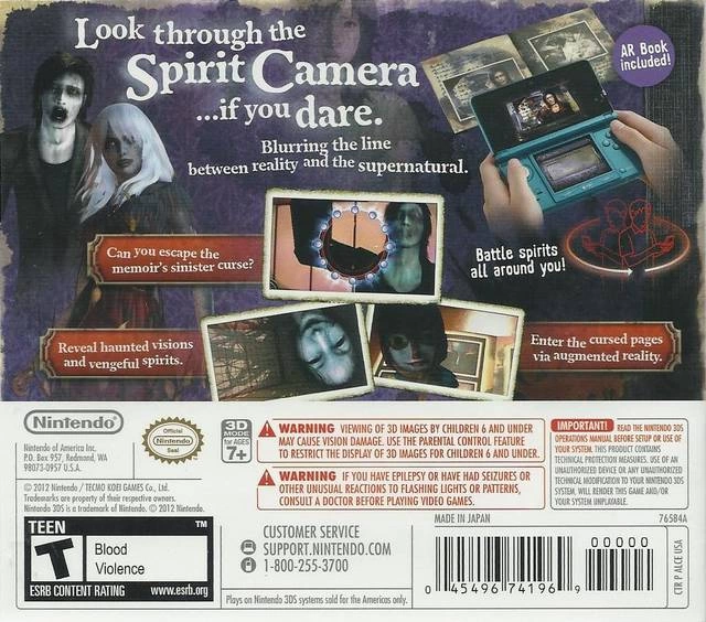 Capa do jogo Spirit Camera: The Cursed Memoir