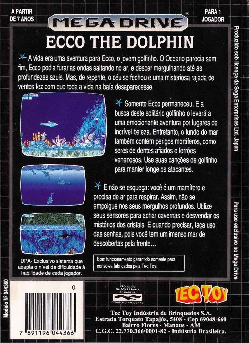 Capa do jogo Ecco the Dolphin