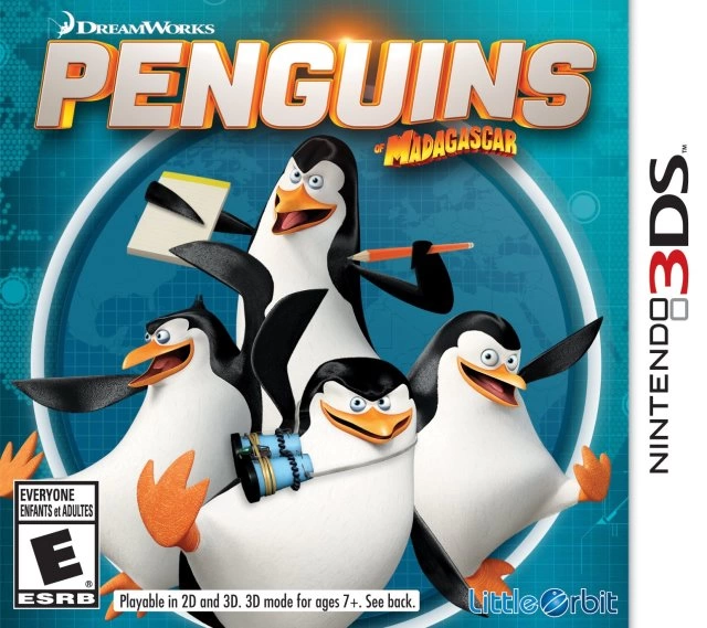 Capa do jogo DreamWorks Penguins of Madagascar