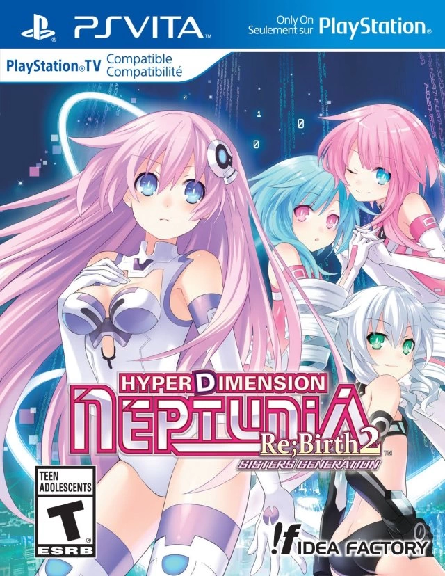 Capa do jogo Hyperdimension Neptunia Re;Birth2: Sisters Generation