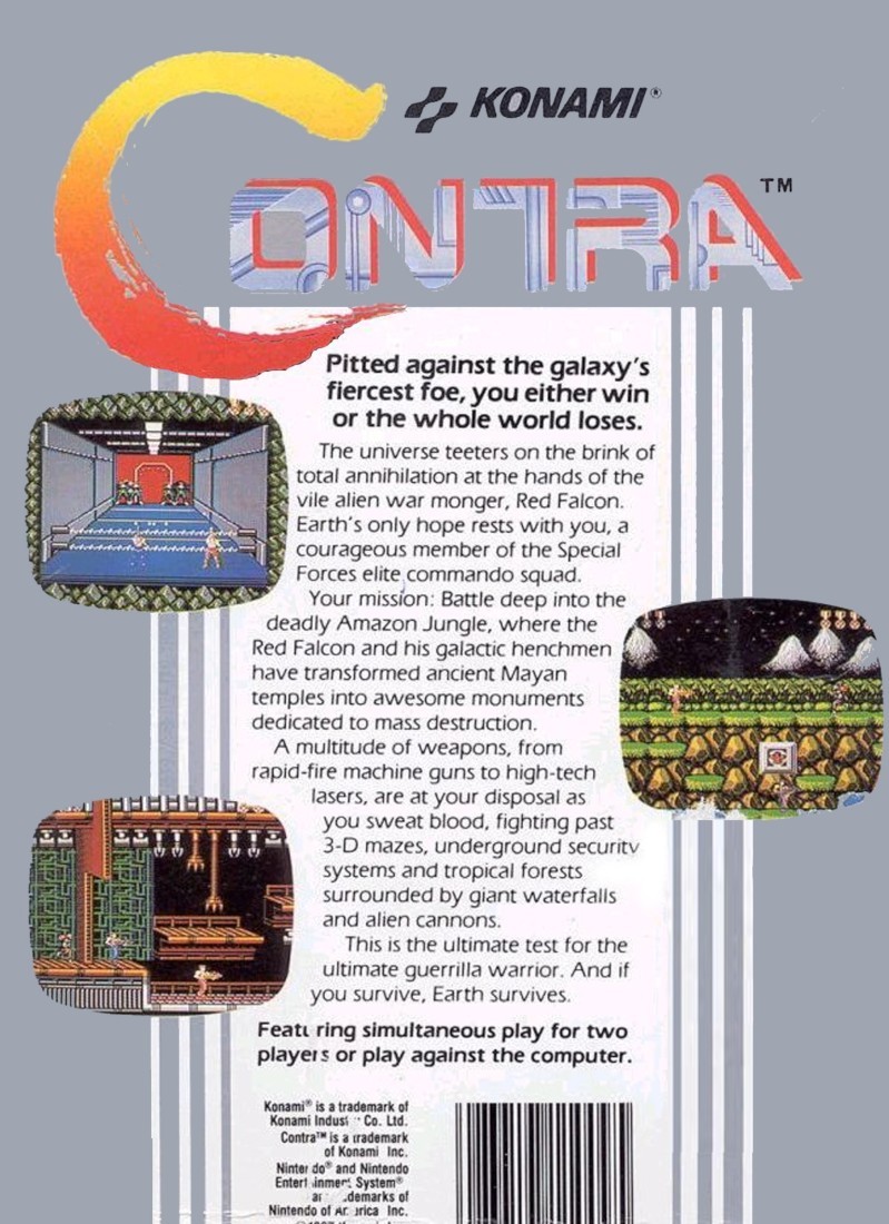 Contra  Probotector para NES (1988)