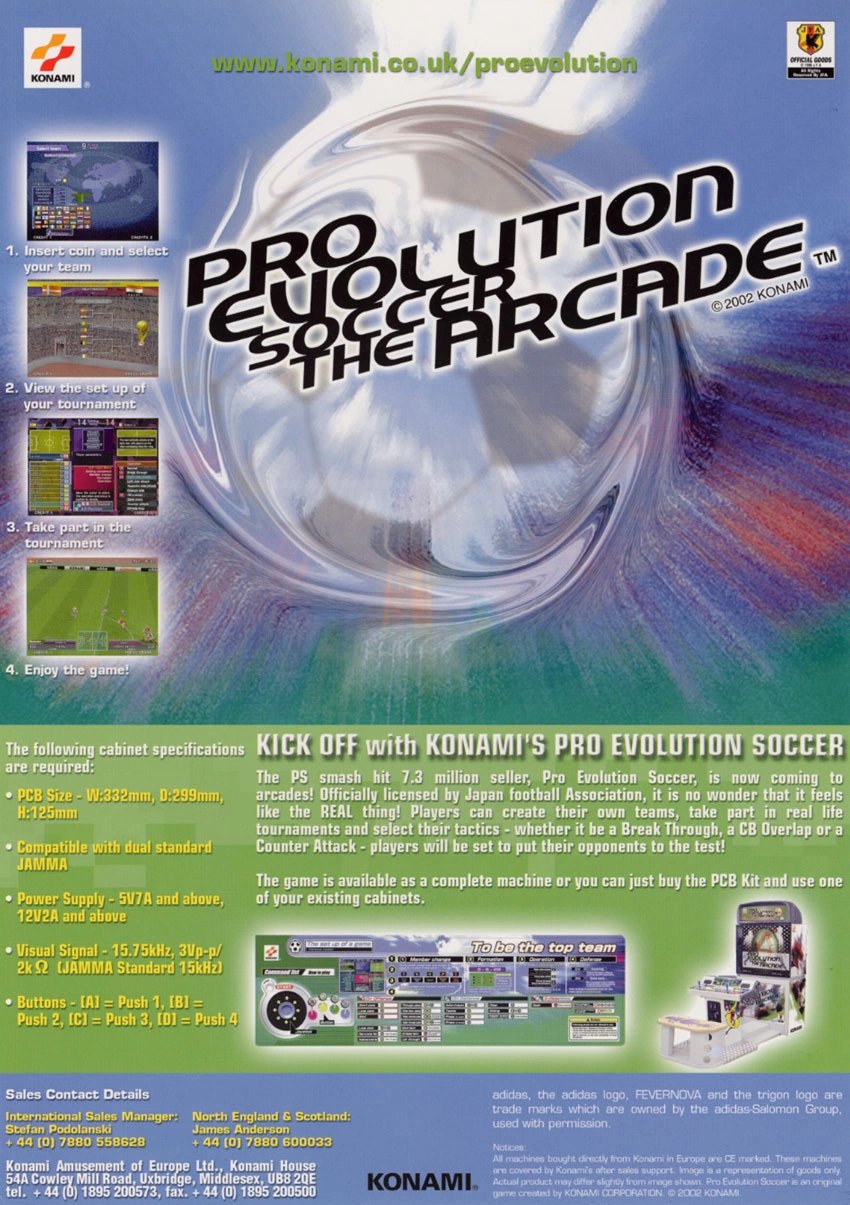 Capa do jogo Pro Evolution Soccer The Arcade