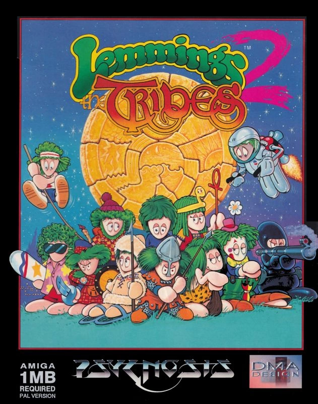 Capa do jogo Lemmings 2: The Tribes