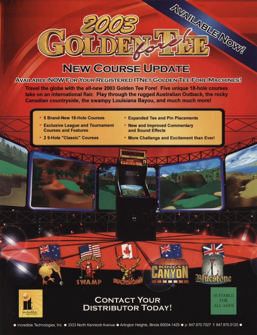 Capa do jogo Golden Tee Fore! 2003