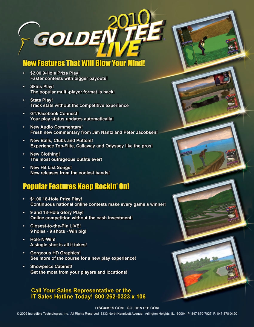 Capa do jogo Golden Tee Live 2010