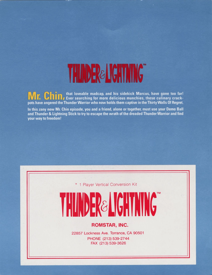 Capa do jogo Thunder & Lightning