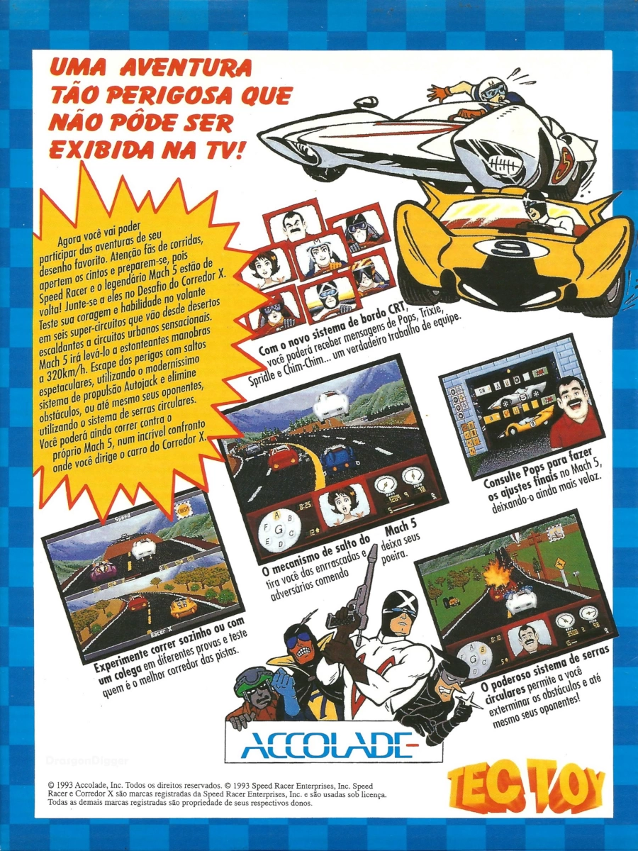 Speed Racer in The Challenge of Racer X for PC (1993)