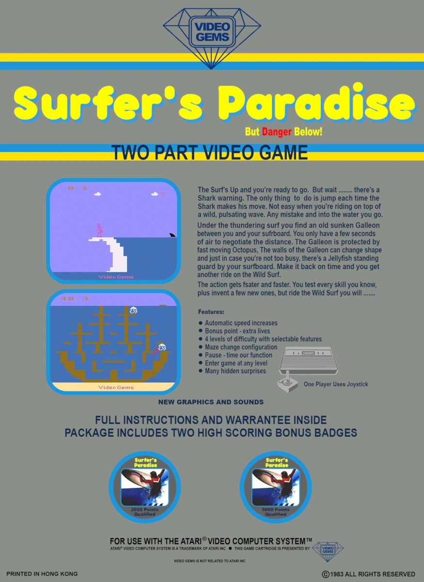 Surfers Paradise But Danger Below! cover