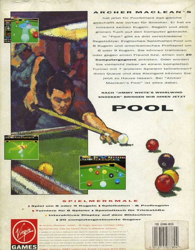 Archer Macleans Pool cover