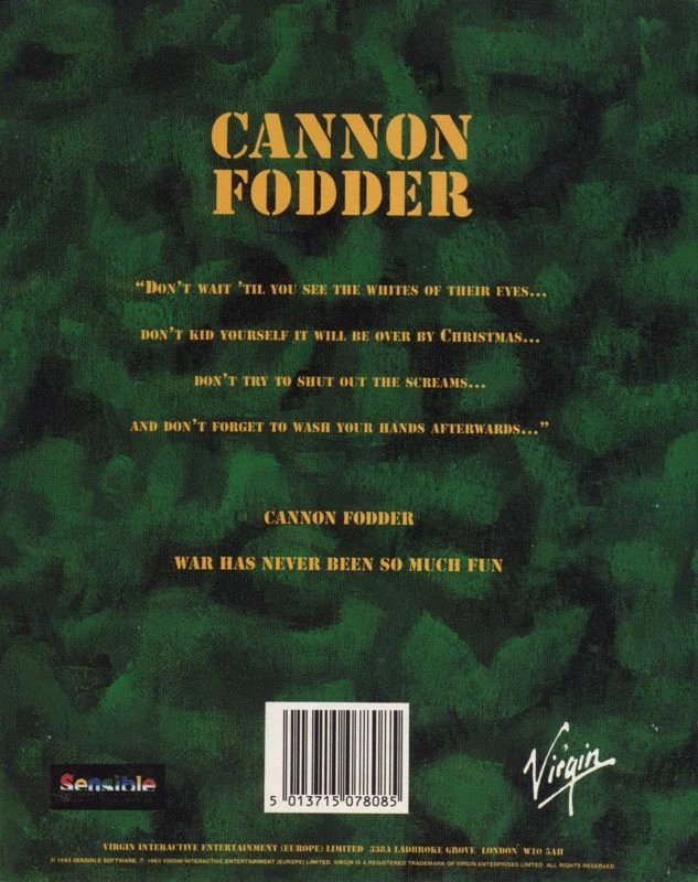 Cannon Fodder cover