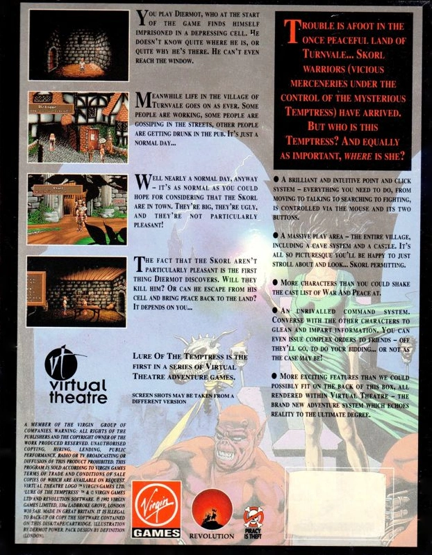 Capa do jogo Lure of the Temptress