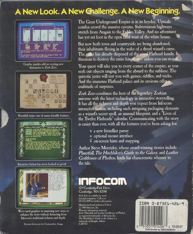 Capa do jogo Zork Zero: The Revenge of Megaboz