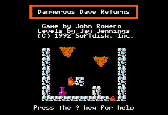 Dangerous Dave Returns cover