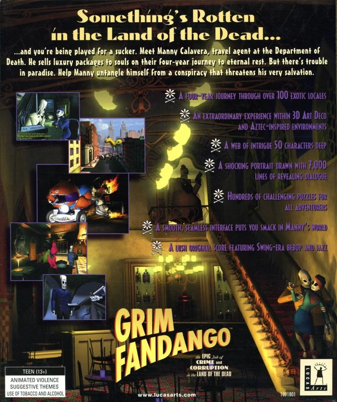 Capa do jogo Grim Fandango