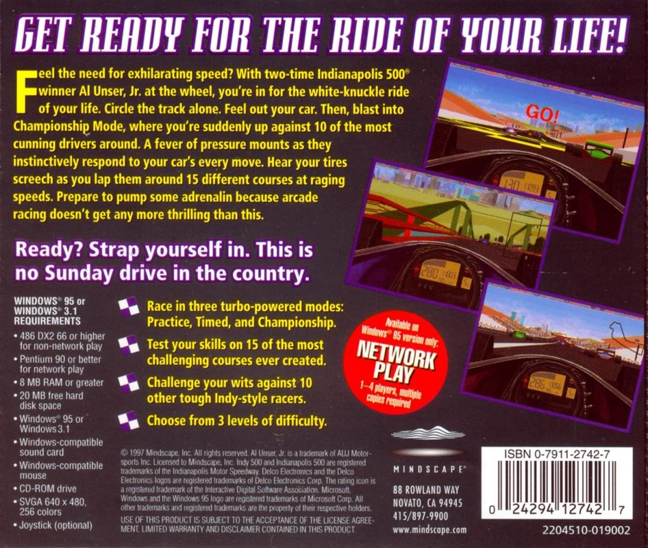Al Unser Jr. Arcade Racing cover