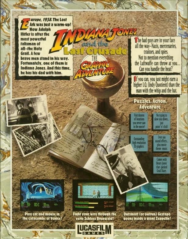 Indiana Jones and the Last Crusade: The Graphic Adventure cover