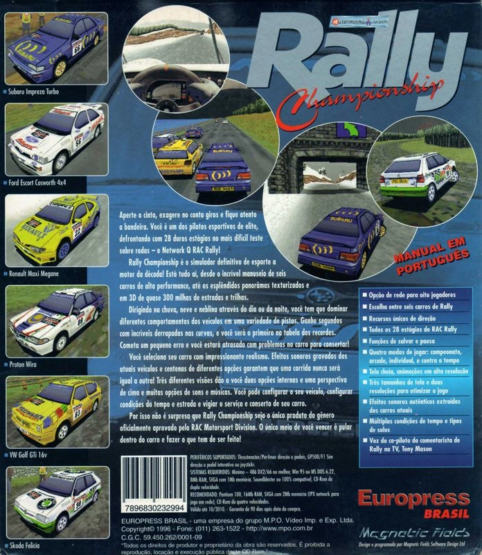 Capa do jogo Rally Championship: International Off-Road Racing