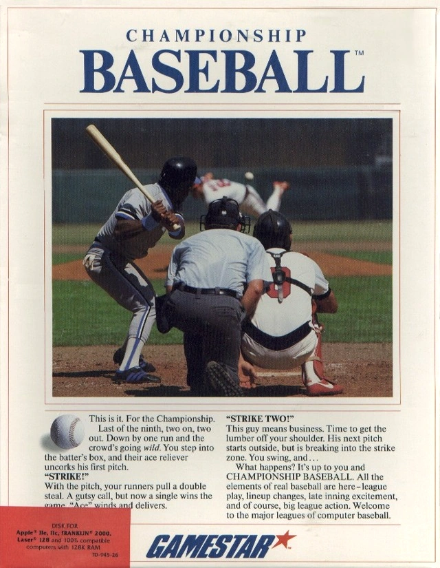 Capa do jogo Championship Baseball