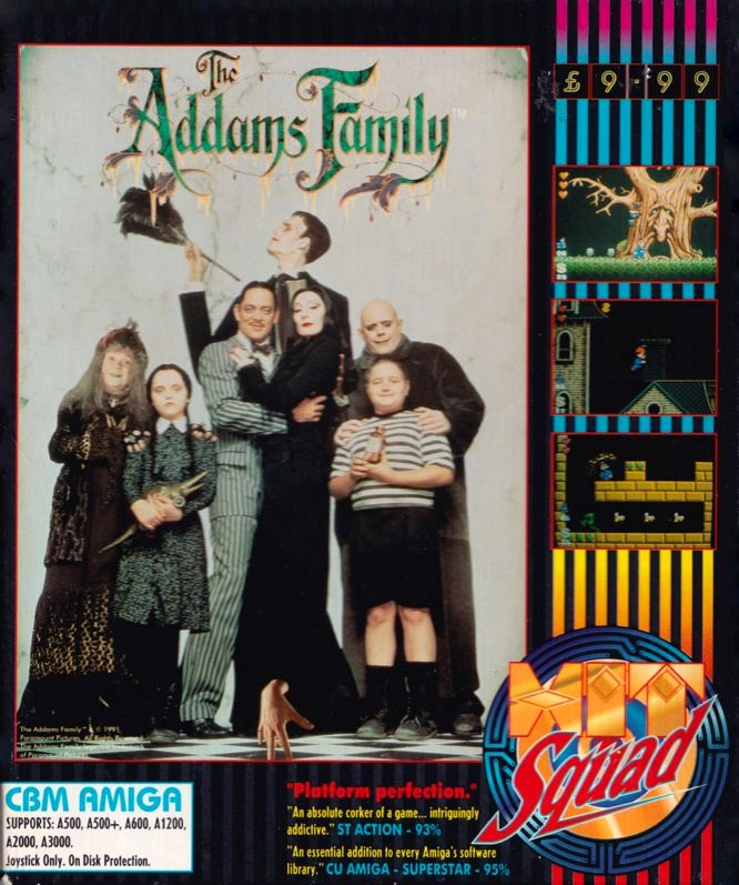 Capa do jogo The Addams Family